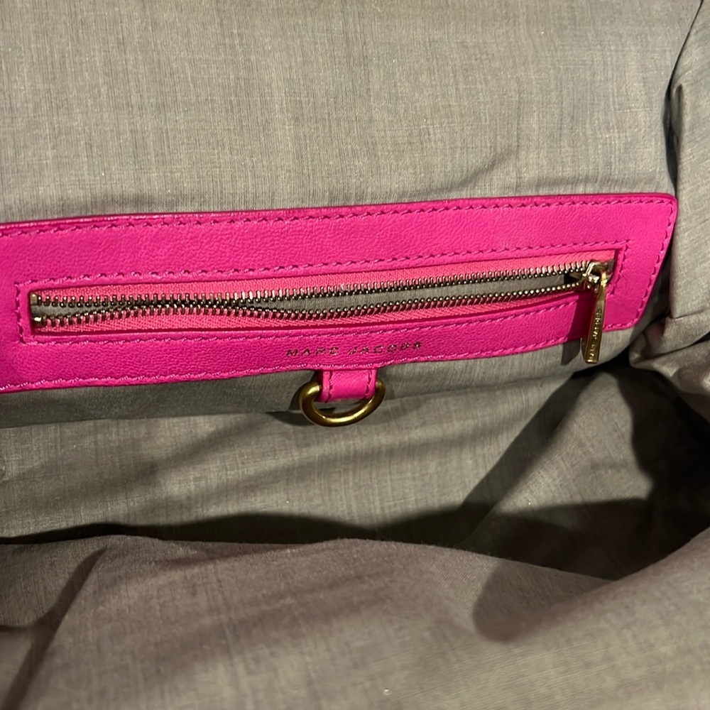 Marc Jacobs Stam Barbie pink Quilted Kiss Lock Snap Closure Satchel Purse Y2K … - Picture 6 of 12